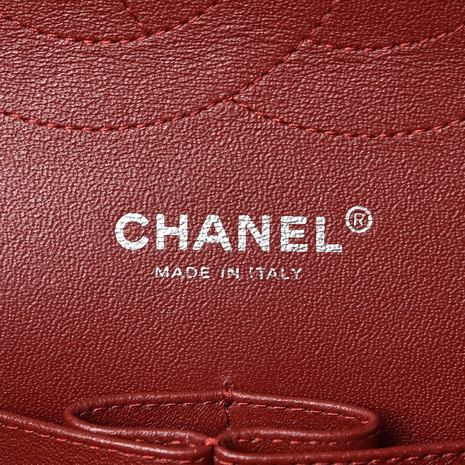 Chanel Caviar Quilted Jumbo Double Flap Dark Red 7 of 9