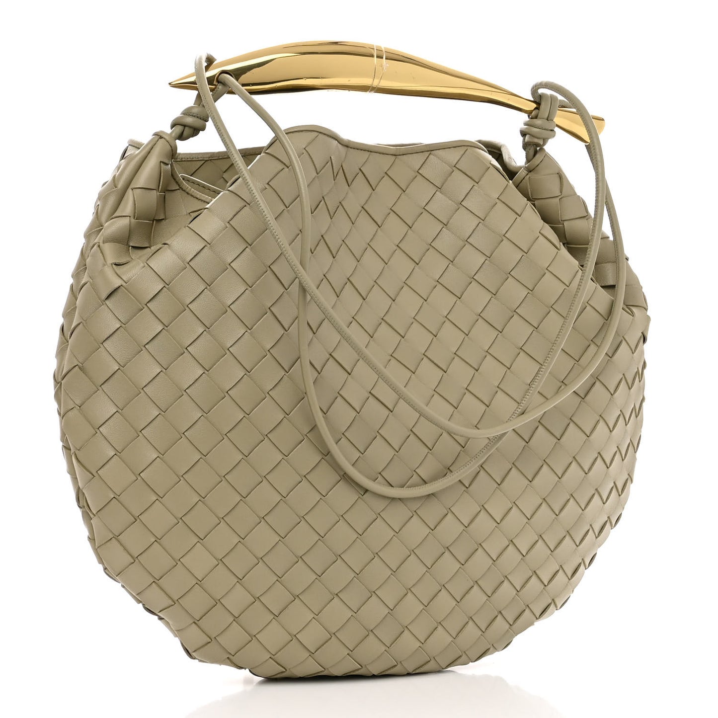 Nappa Intrecciato Medium Sardine Bag Travertine