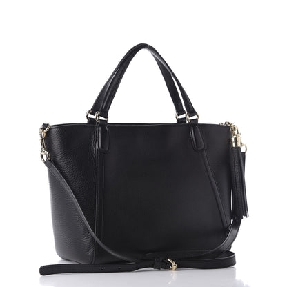Gucci Pebbled Calfskin Small Soho Top Handle Bag Black 2 of 9