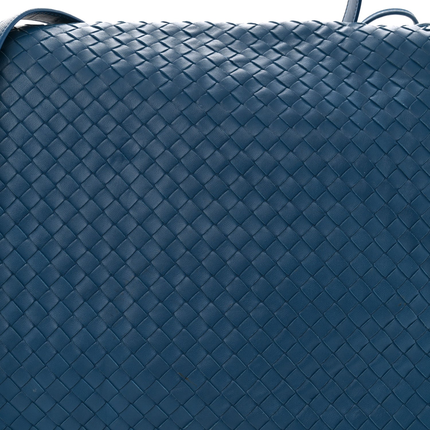 Bottega Veneta Nappa Intrecciato Messenger Bag Blue 8 of 10