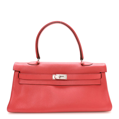 Hermes Taurillon Clemence Shoulder Kelly 42 Bougainvillea 1 of 10