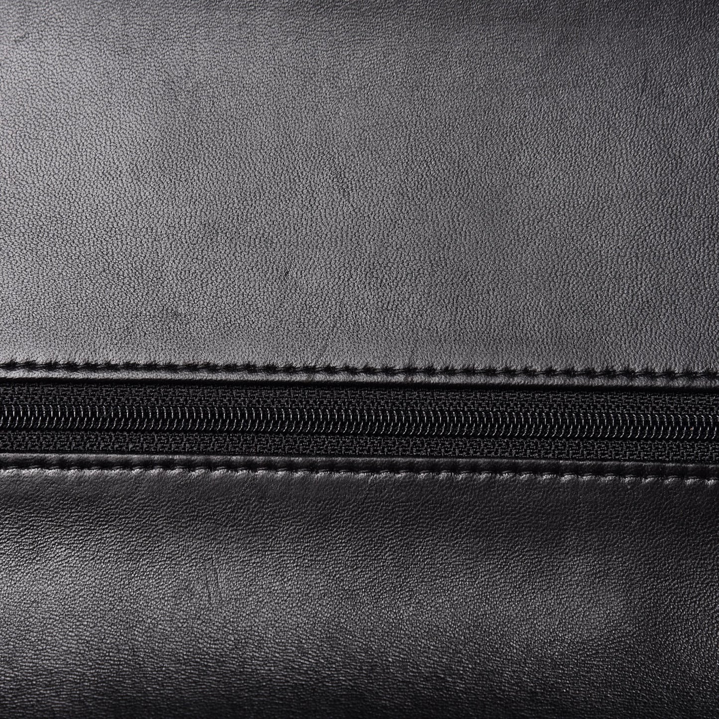 Lambskin Quilted Jumbo Double Flap Black