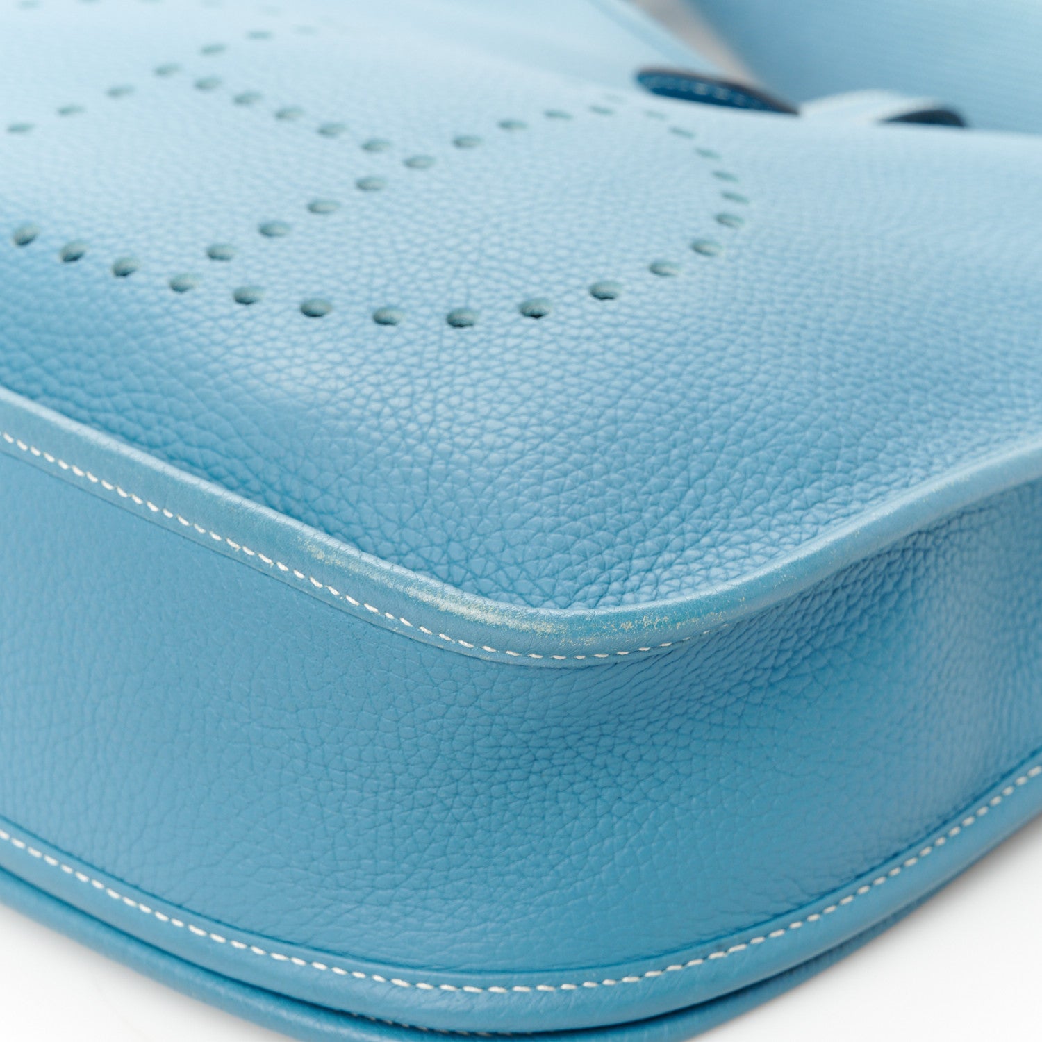 Hermes Taurillon Clemence Evelyne III PM Blue Jean 13 of 14