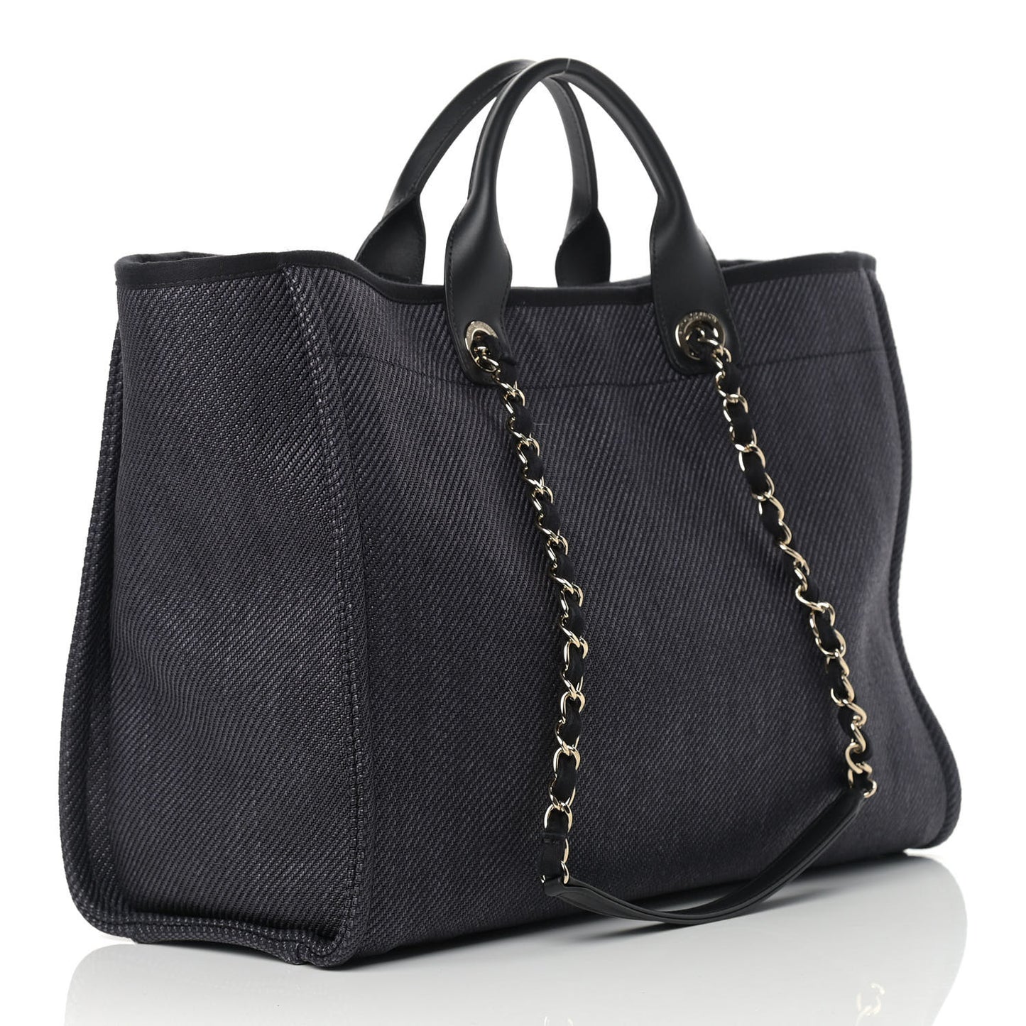 Mixed Fibers Large Deauville Tote Black