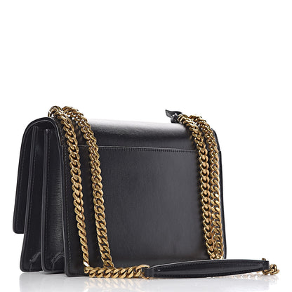 Saint Laurent Calfskin Medium Monogram Sunset Black 3 of 17