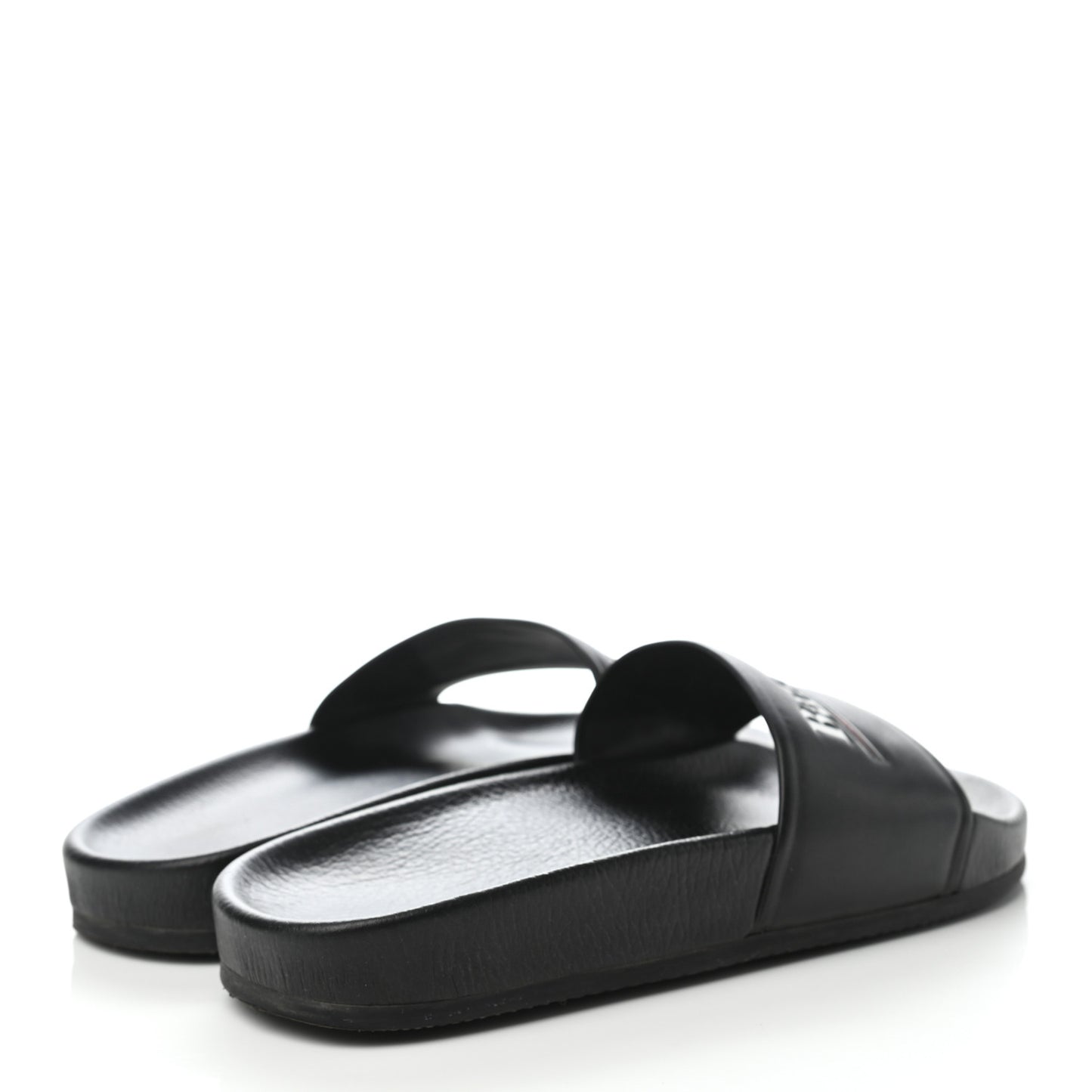 Nappa Political Campaign Logo Womens Pool Slide Sandals 36 Black White Vermillon