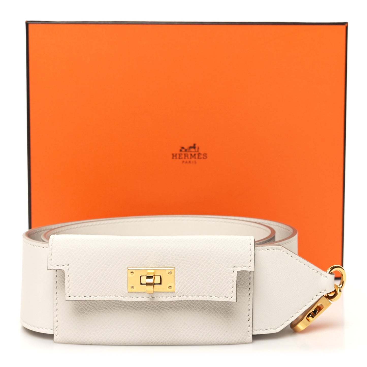 Swift Epsom Pocket Kelly Shoulder Strap Craie Mushroom