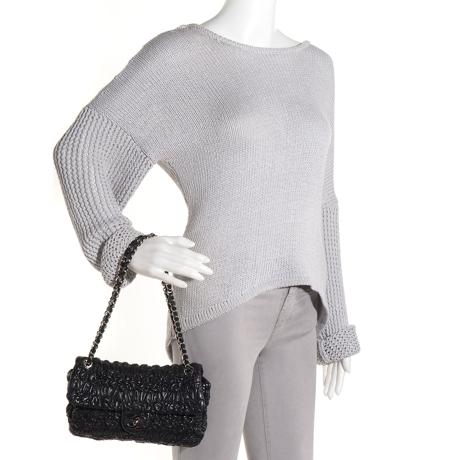 Chanel Lambskin Astrakan Small Flap Black 2 of 8