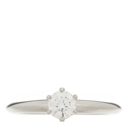 Tiffany Platinum Diamond .40ct Solitaire Engagement Ring 52 6 1 of 6