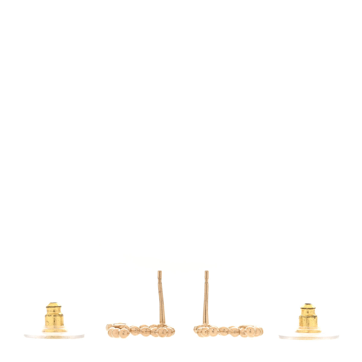 Chanel Metal Bead CC Earrings Gold 3 of 5