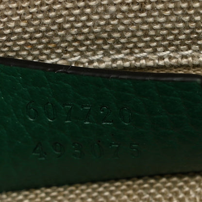 Gucci Dollar Calfskin Interlocking G Crossbody Bag Emerald 6 of 9