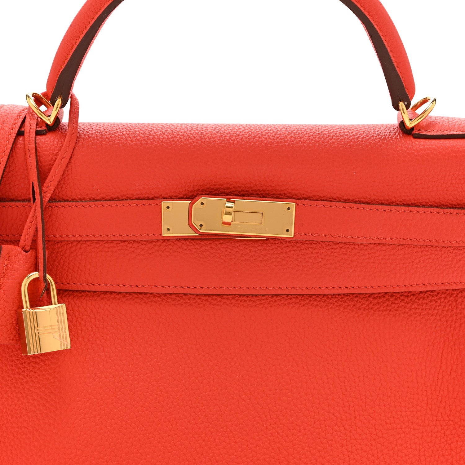 Hermes Togo Kelly Retourne 32 Capucine 8 of 10