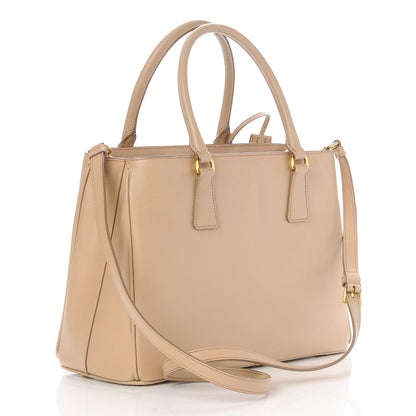Prada Saffiano Lux Medium Tote Sabbia 4 of 9