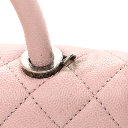 Chanel Caviar Quilted Mini Coco Handle Flap Light Pink 10 of 14