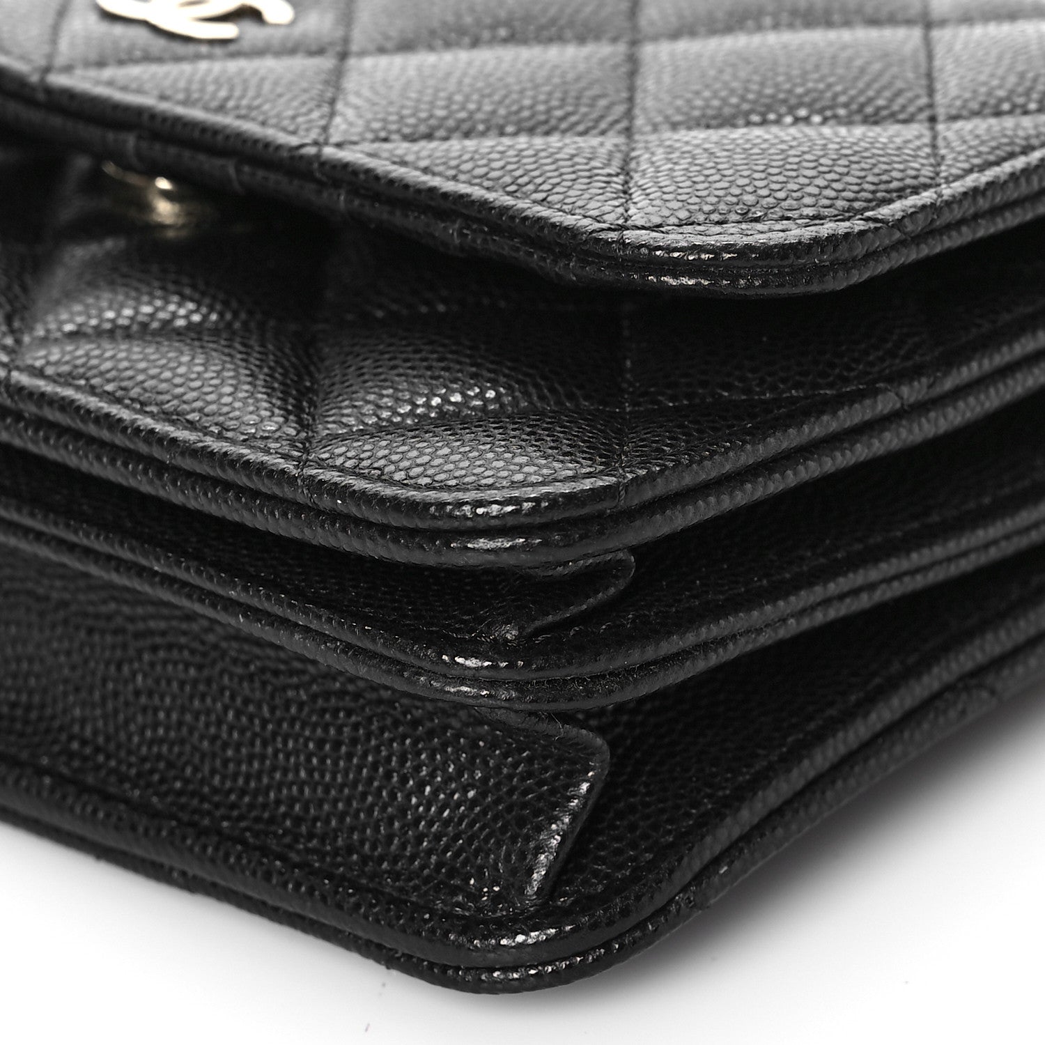 Chanel Caviar Quilted Mini Wallet On Chain WOC Black 9 of 11
