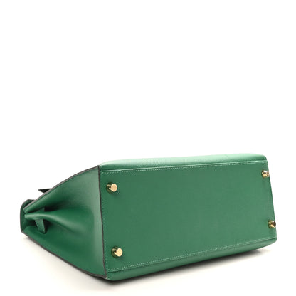 Hermes Epsom Kelly Sellier 28 Vert Vertigo 4 of 11