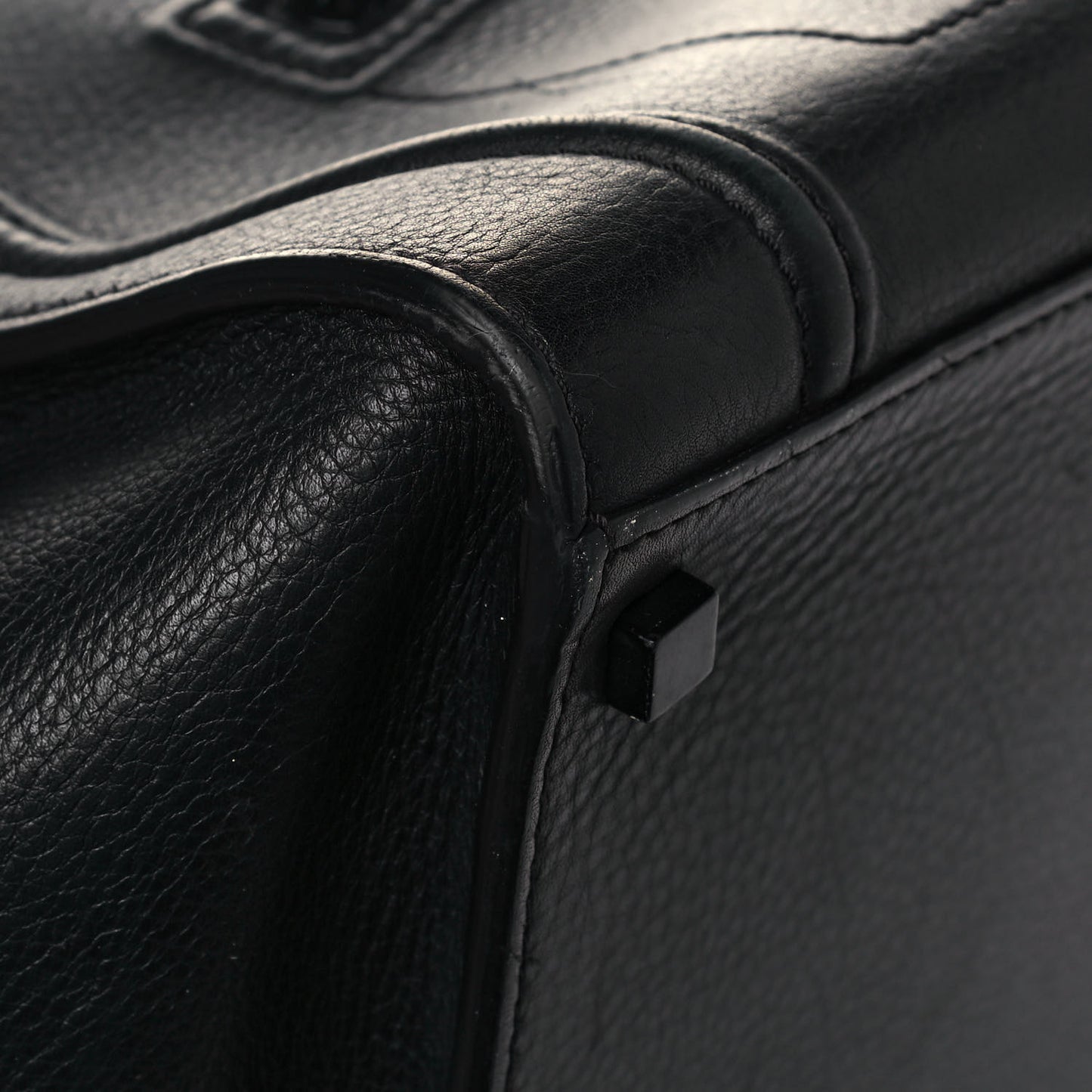 Supple Calfskin Medium Phantom Luggage Black
