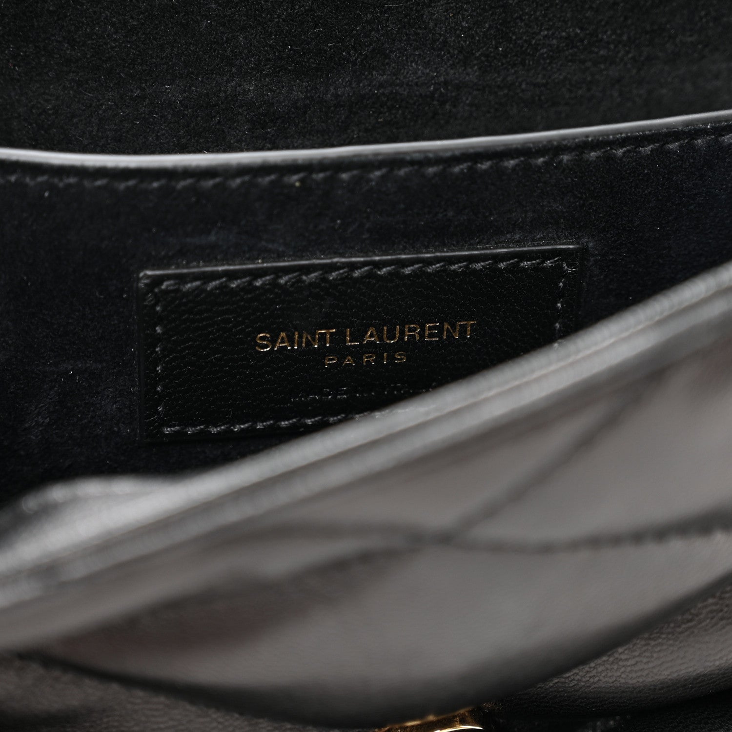 Saint Laurent Lambskin Quilted Le 57 Diamond Shoulder Bag Black 6 of 10