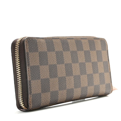 Louis Vuitton Damier Ebene Clemence Wallet Rose Ballerine 3 of 9
