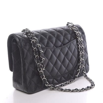 Chanel Caviar Quilted Medium Double Flap Black 3 of 12