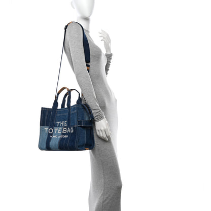 Marc Jacobs Denim Canvas Medium The Tote Bag Blue 2 of 13