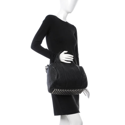 Alexander Wang Pebbled Lambskin Rocco Black Nickel Hardware 2 of 8