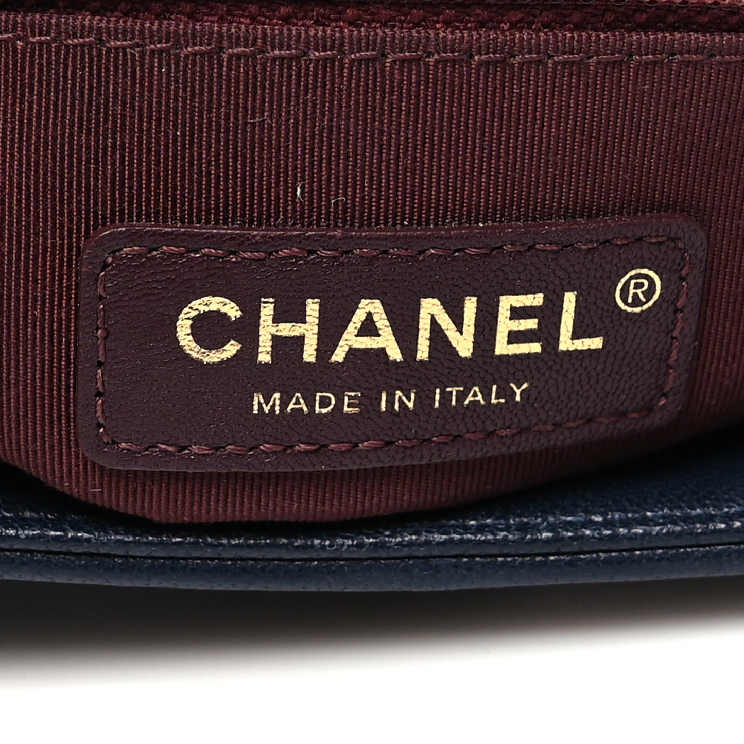 Sheepskin Quilted Vintage Mademoiselle Flap Dark Navy
