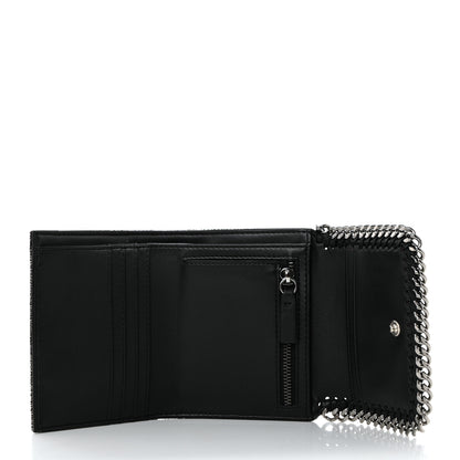 Stella McCartney Shaggy Deer Small Falabella Flap Wallet Black 5 of 8