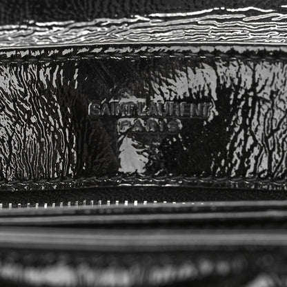 Saint Laurent Patent Y Quilted Monogram Toy Loulou Crossbody Bag Black 7 of 9
