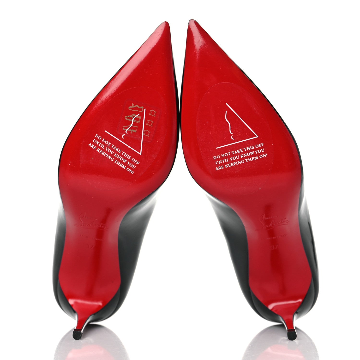 Christian Louboutin Patent Pigalle 85 Pumps 37 Black 5 of 7