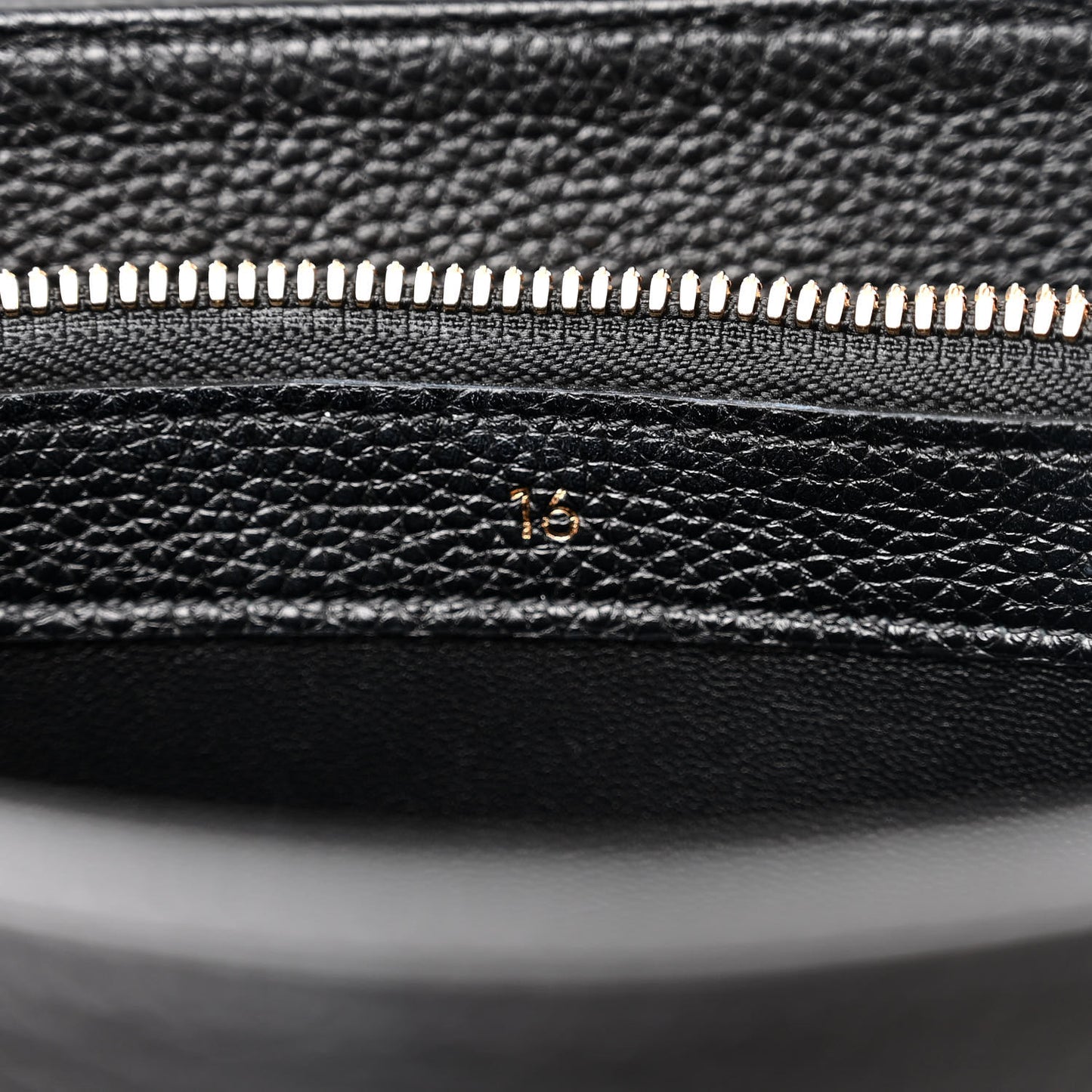 Grained Calfskin Classique 16 Top Handle Bag Black