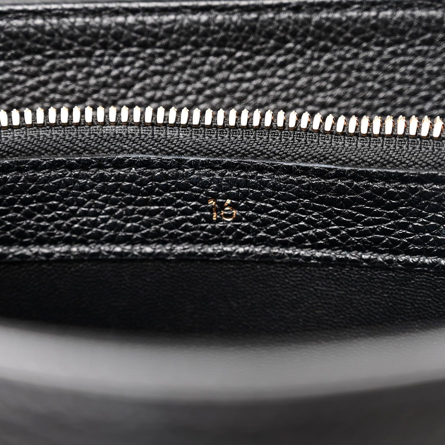 Celine Grained Calfskin Classique 16 Top Handle Bag Black 7 of 13