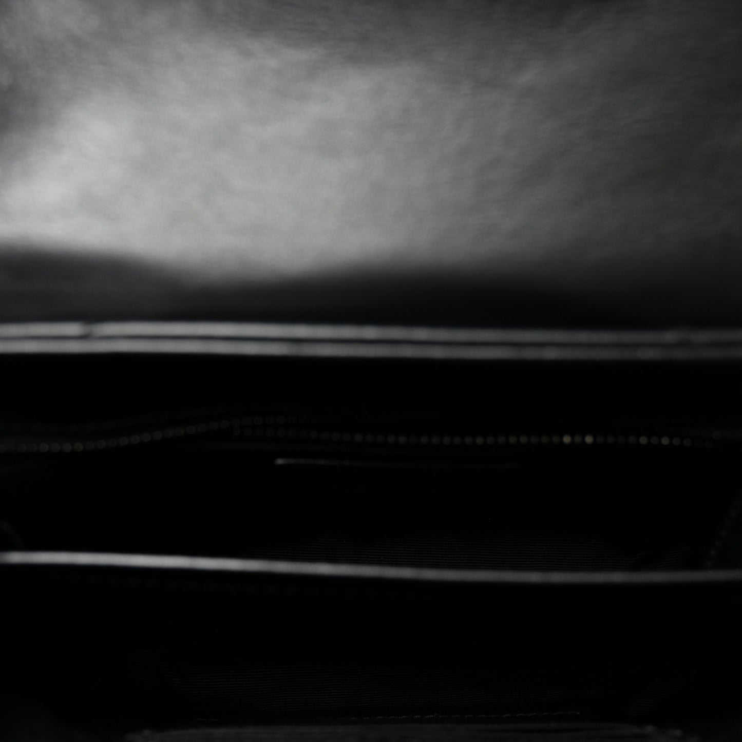 Calfskin Y Quilted Monogram Monochrome Toy Loulou Crossbody Bag Black