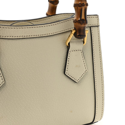 Gucci Textured Calfskin Web Mini Diana Tote Bag Mystic White 14 of 14