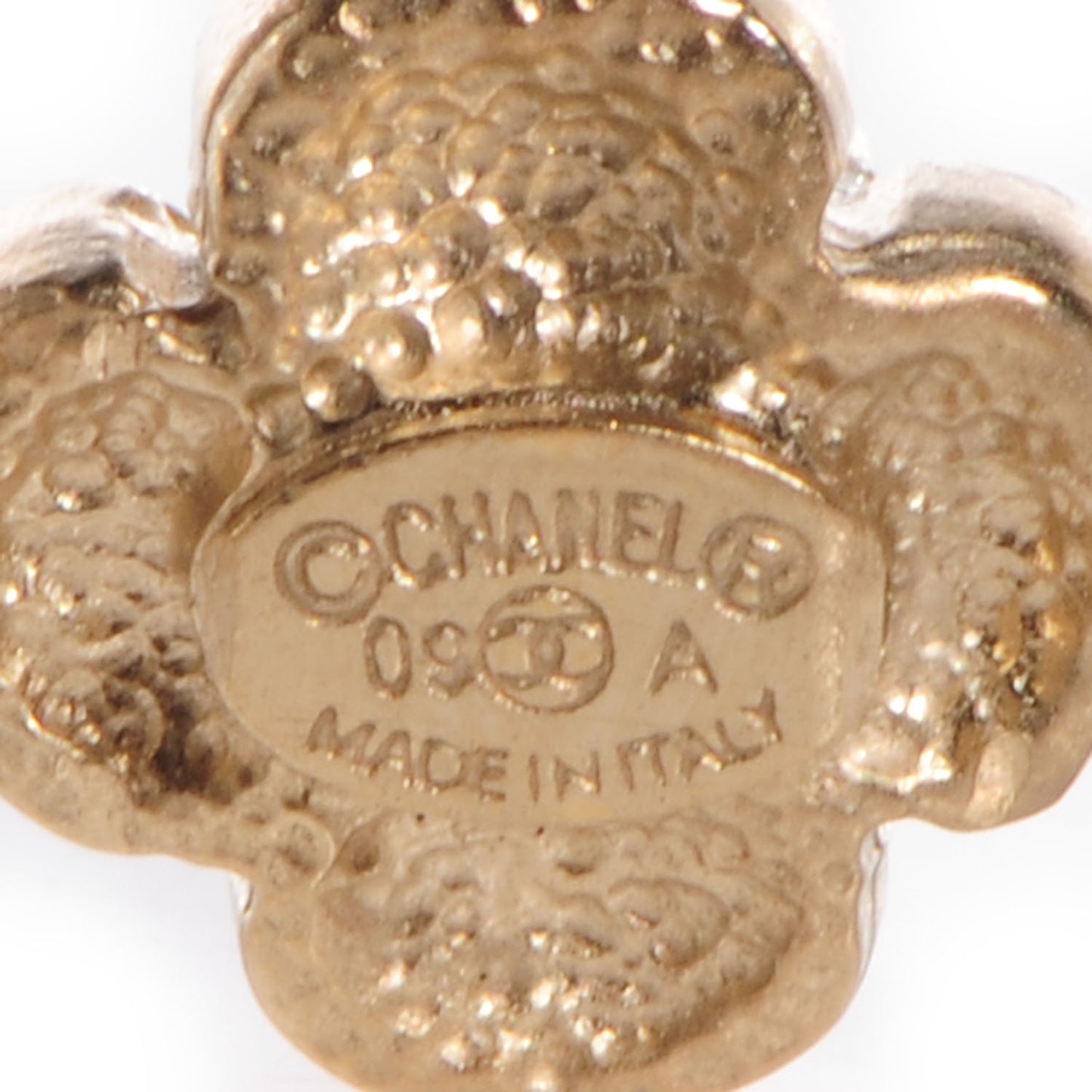 White Enamel Camellia Ring 6.5