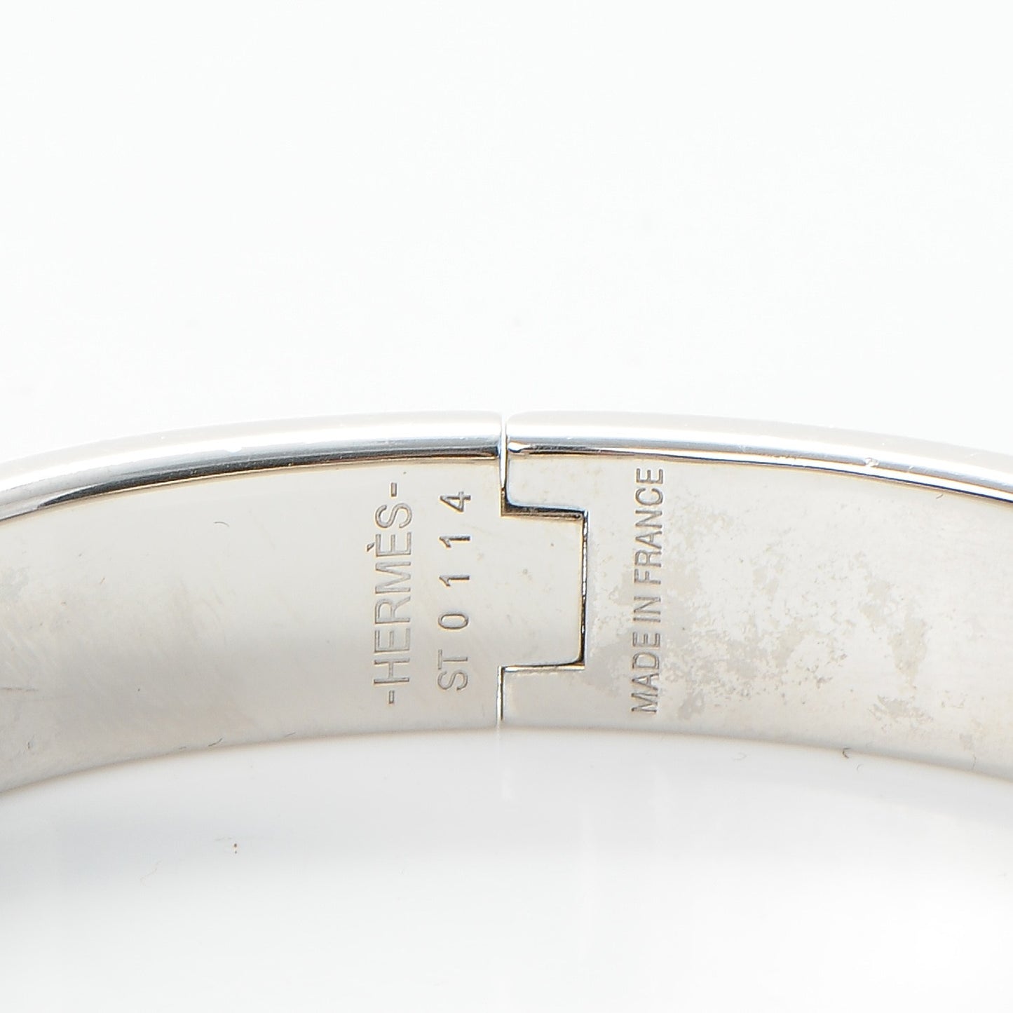 Enamel Narrow Clic Clac H Bracelet PM Black