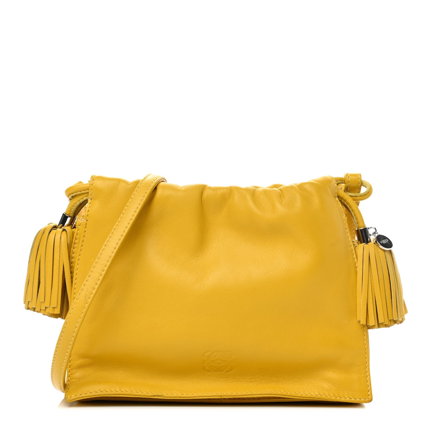 Loewe Nappa Small Flamenco Shoulder Bag Yellow 1 of 4