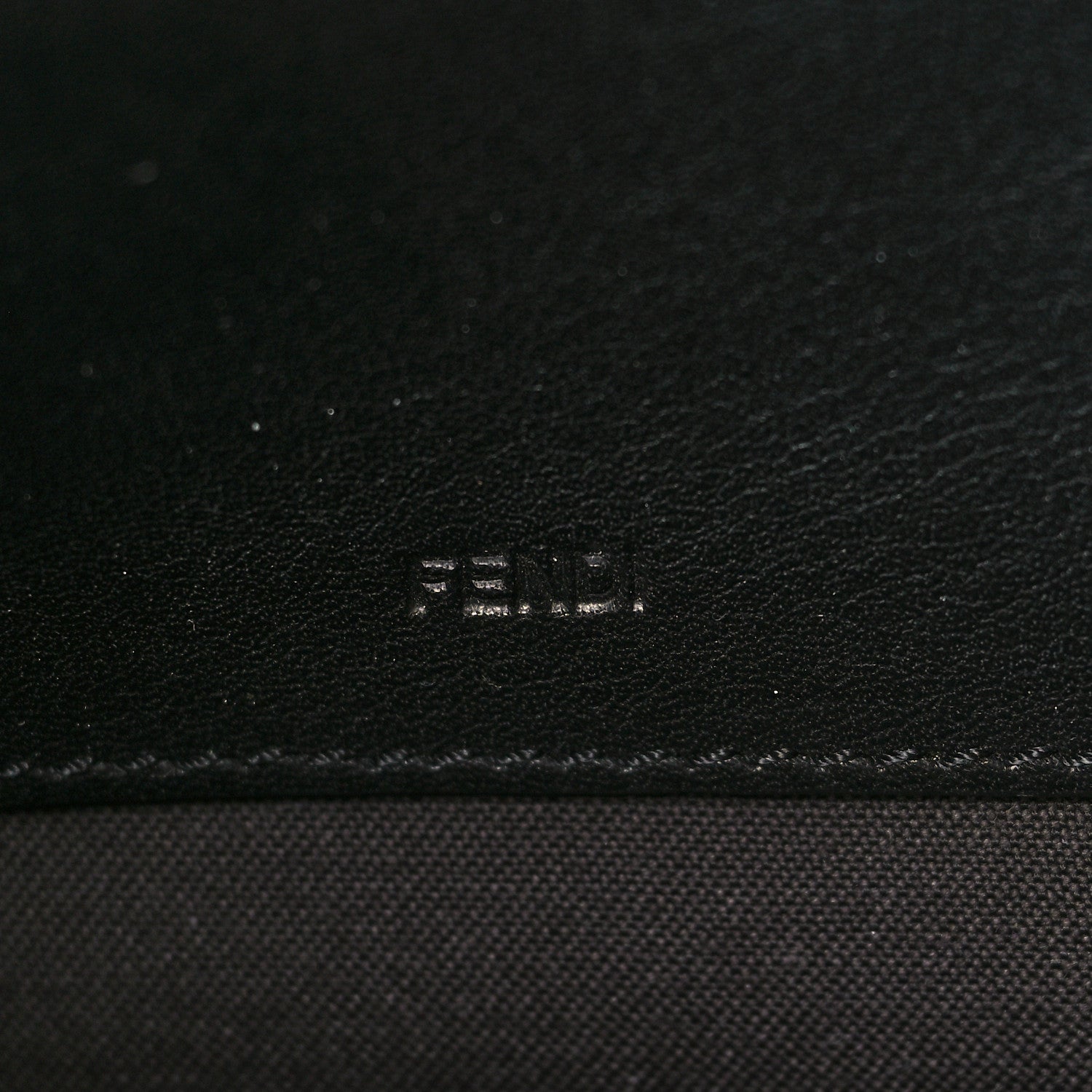 Fendi Calfskin Pequin Large Chameleon Envelope Clutch Tobacco 6 of 8