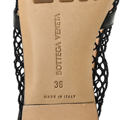 Bottega Veneta Mesh Nappa Chunky Chain Stretch Ballerina Flats 36 Black 8 of 8