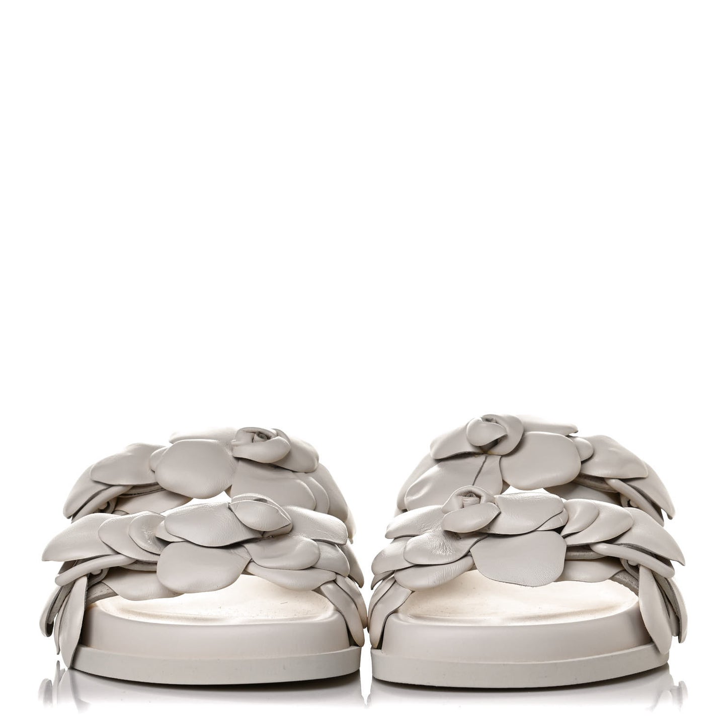 Kidskin Atelier 03 Rose Edition Double Buckle Slide Sandals 37 Avorio
