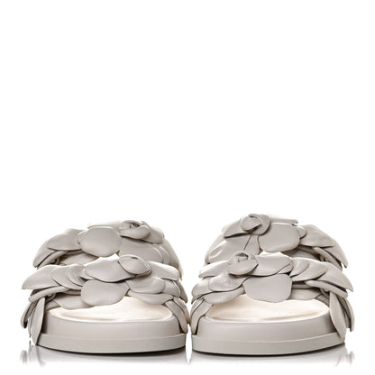 Valentino Garavani Kidskin Atelier 03 Rose Edition Double Buckle Slide Sandals 37 Avorio 2 of 11