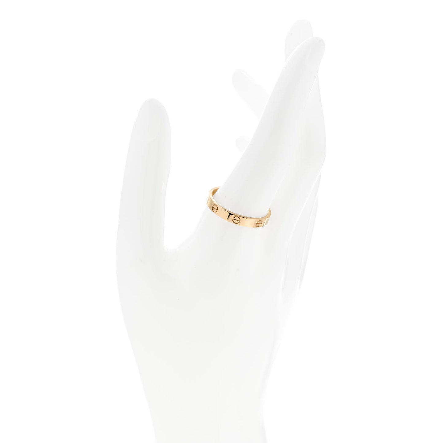 18K Yellow Gold 3.5mm LOVE Wedding Band Ring 68 12.25