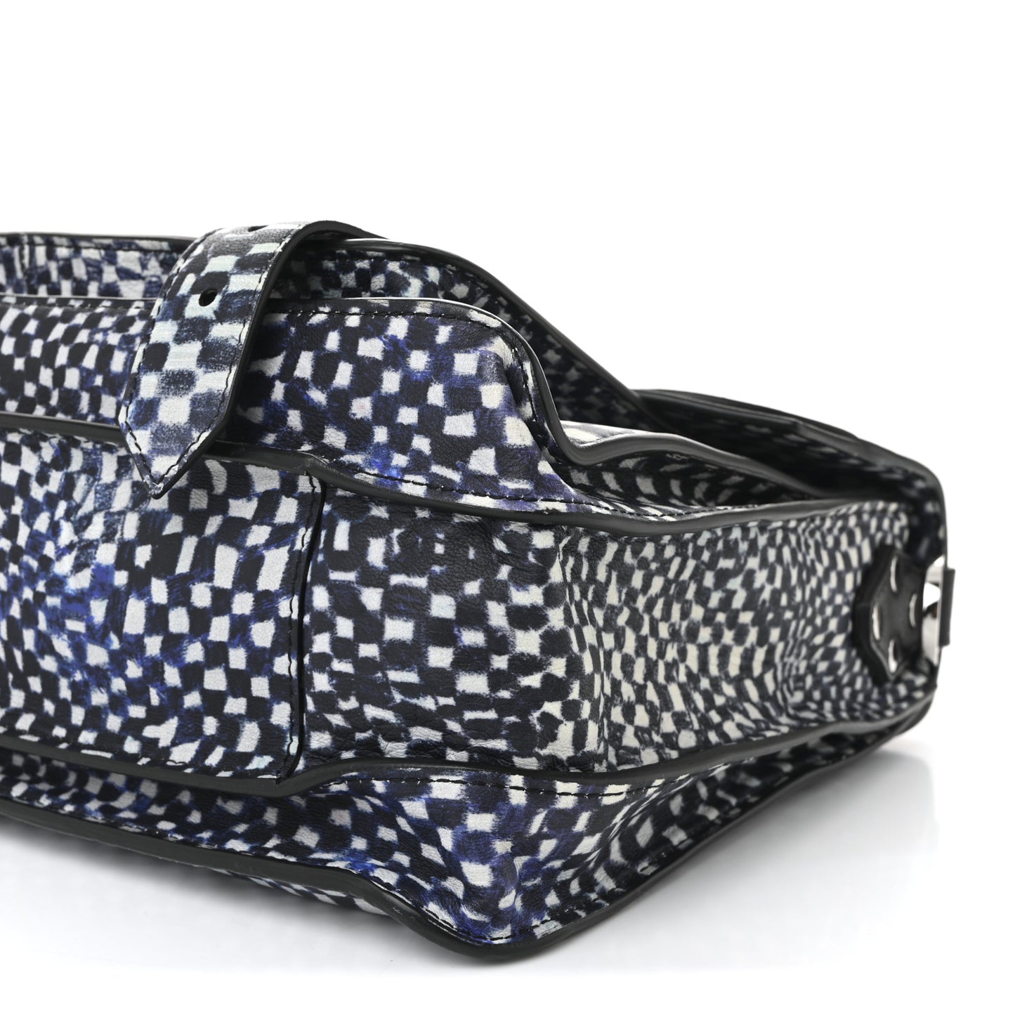 X HARMONY KORINE Calfskin PS1 Check Success Medium Satchel Blue