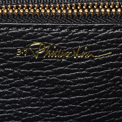 3.1 Phillip Lim 3.1 Textured Calfskin Large Pashli Satchel Black 8 of 9