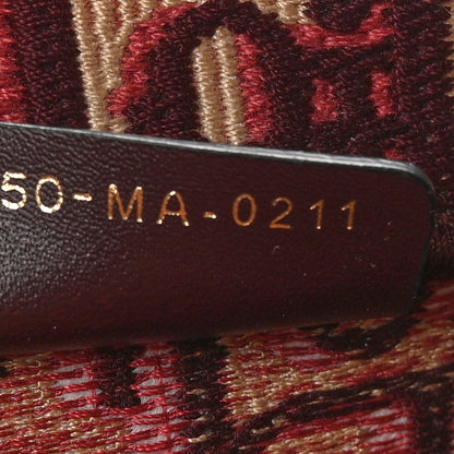 Christian Dior Oblique Medium Book Tote Burgundy Multicolor 7 of 9