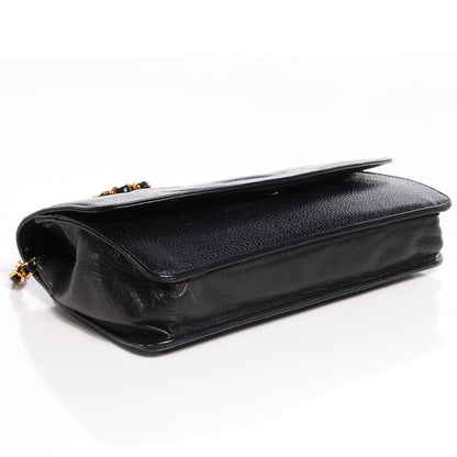 Chanel Caviar Timeless CC Wallet on Chain WOC Black 4 of 8