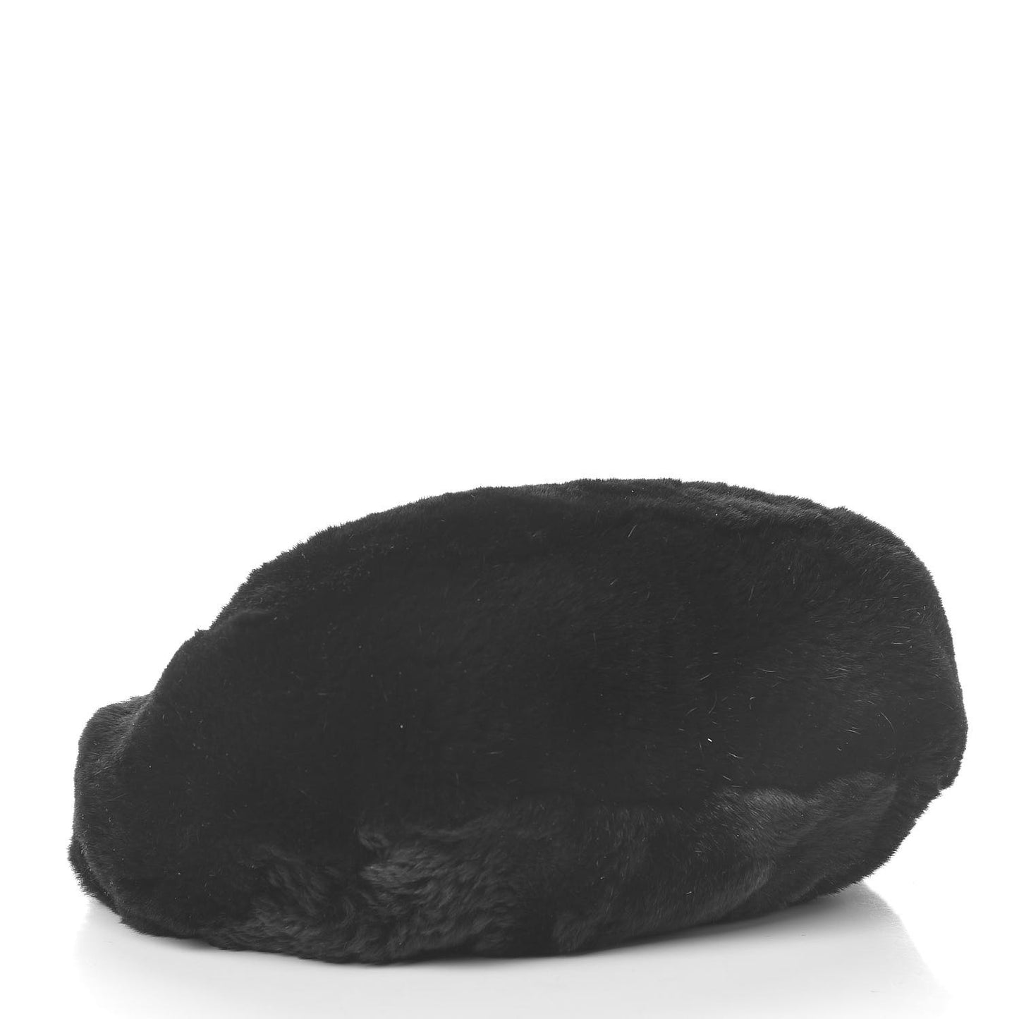 Lapin Rabbit Fur Shoulder Bag Black