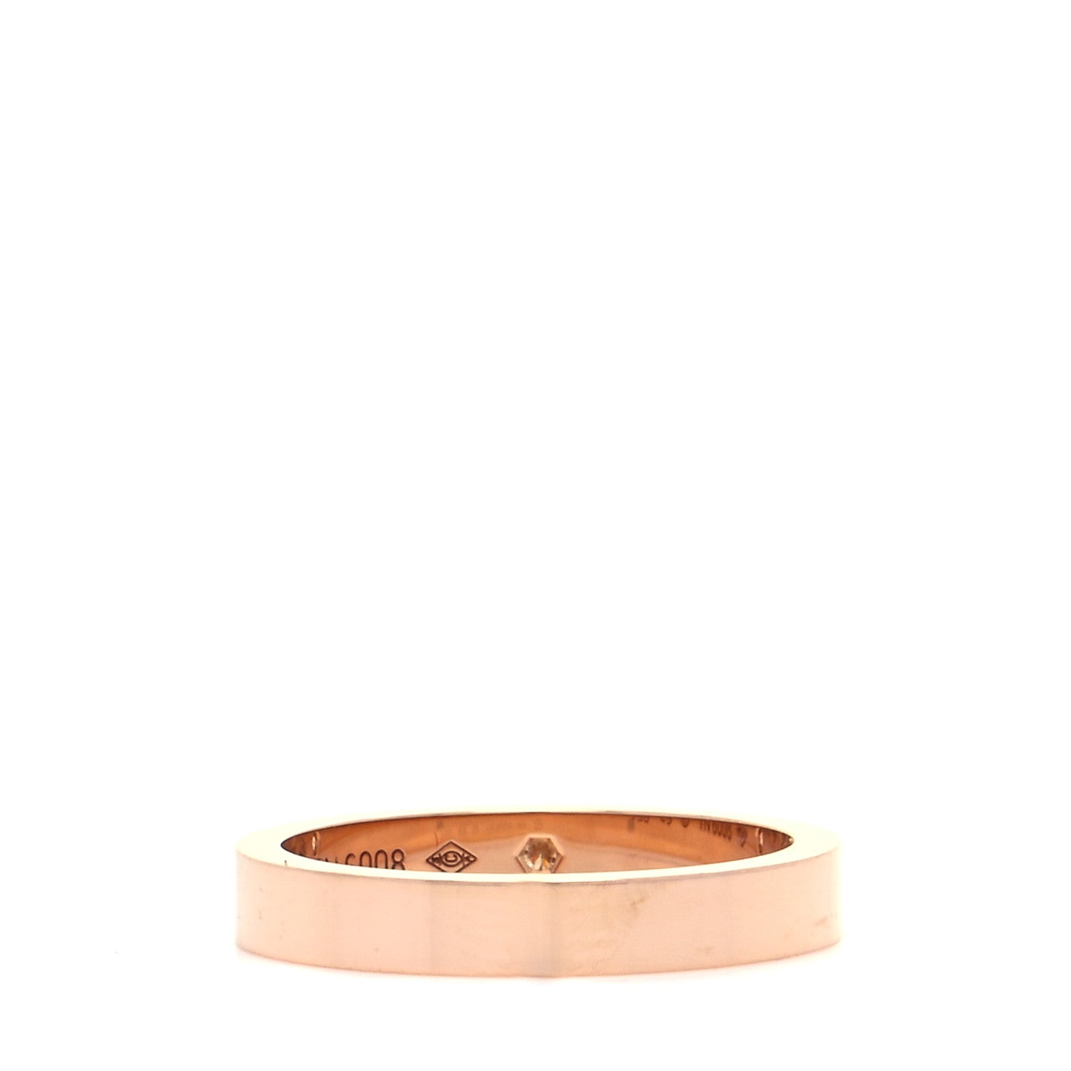 Cartier 18K Pink Gold Diamond 3mm C De Cartier Wedding Band Ring 49 4.75 3 of 6