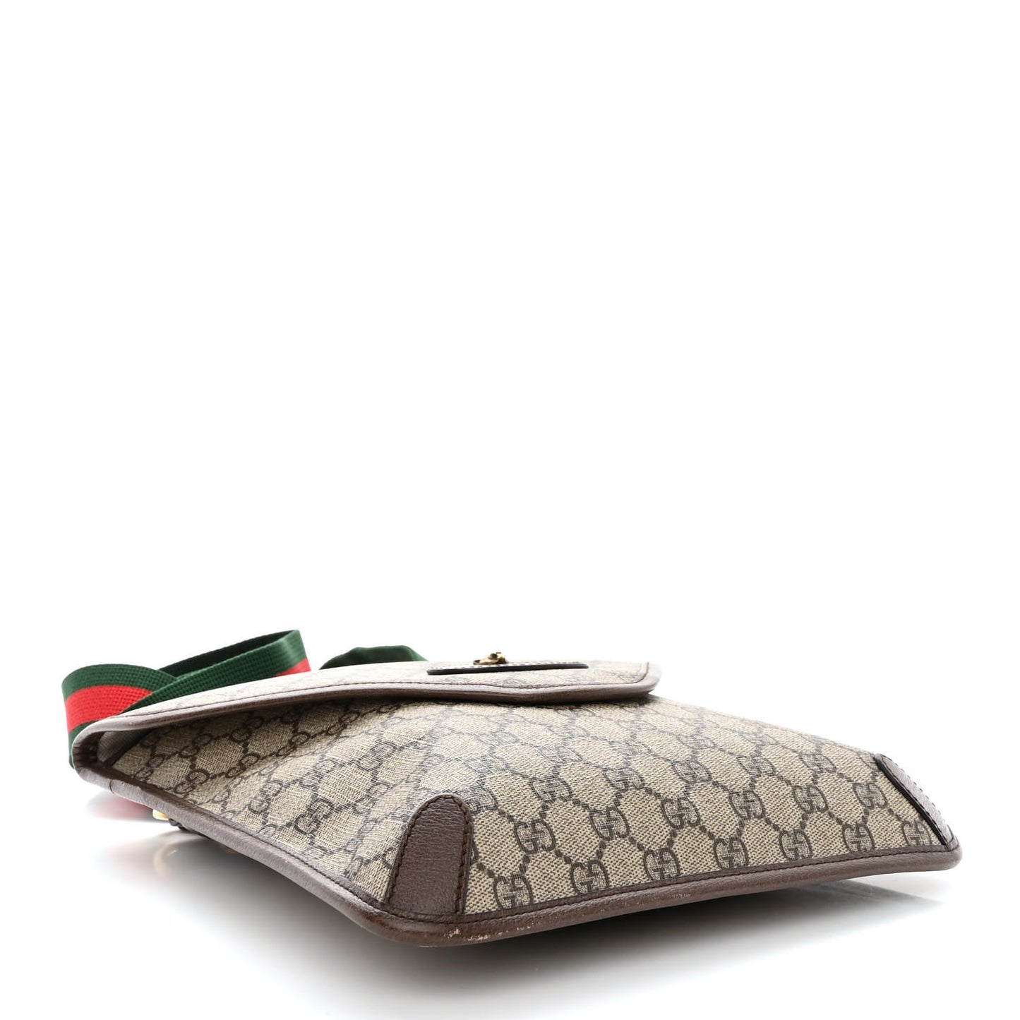 GG Supreme Monogram Web Medium Neo Vintage Flap Messenger Bag Beige New Acero