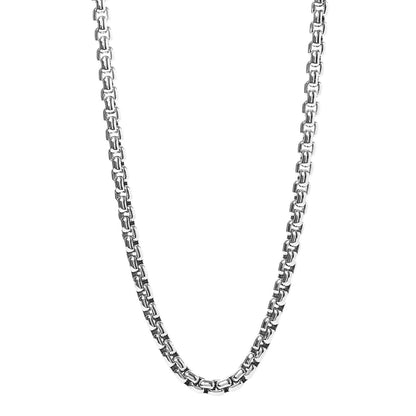 David Yurman Sterling Silver 8mm Box Chain Necklace 1 of 4